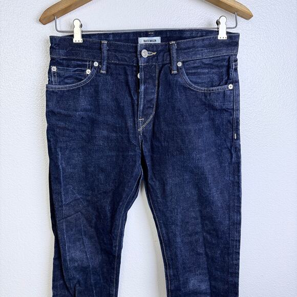 Buck Mason Selvedge Jeans Mens 31
Blue Denim Cotton Button Fly 31x32.5 - Picture 3 of 11